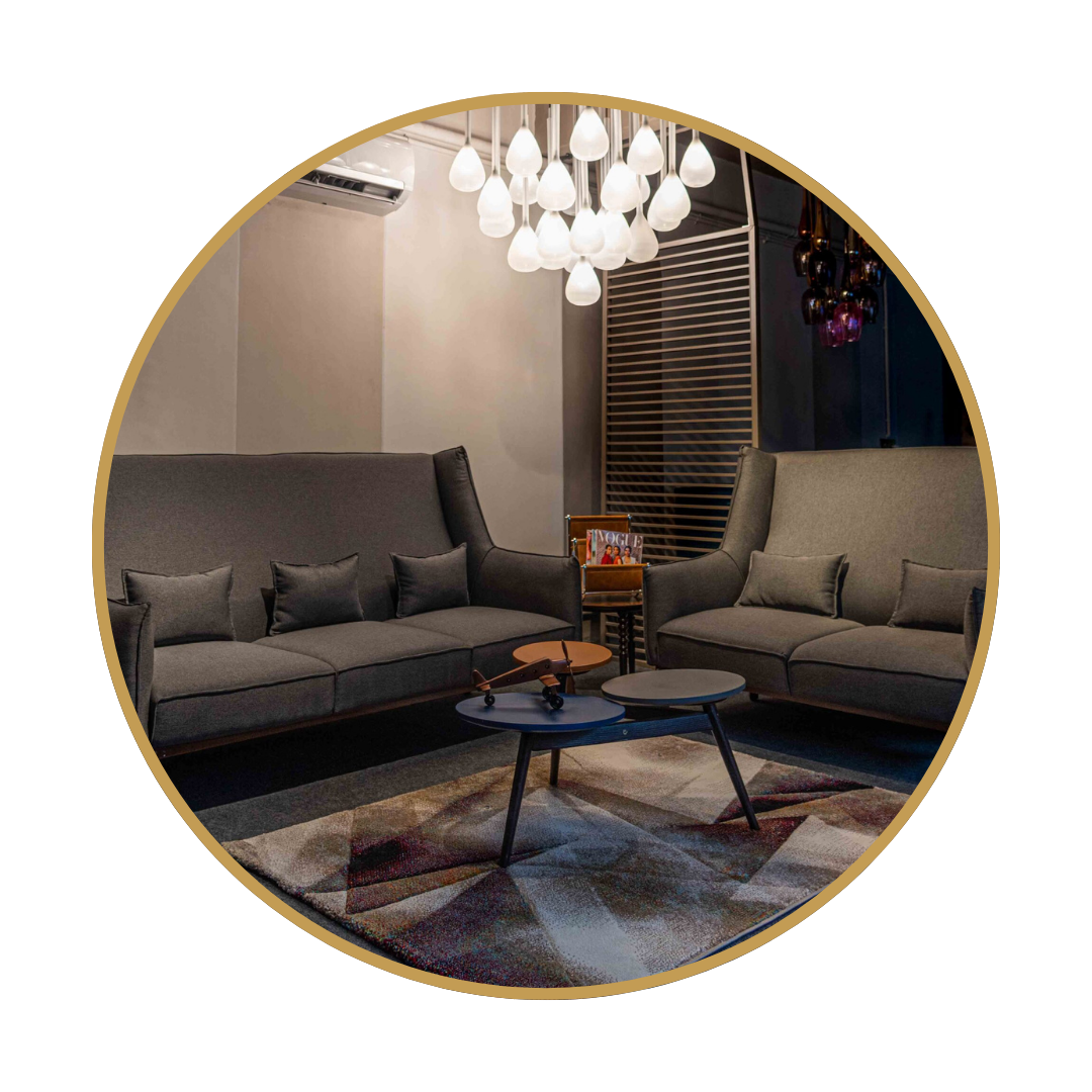 SOFAS & COFFEE SET